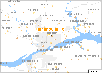 map of Hickory Hills