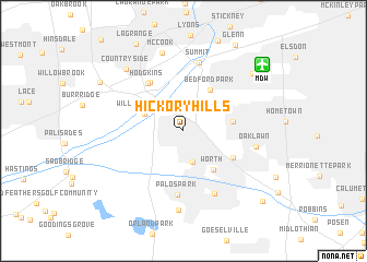 map of Hickory Hills