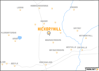 map of Hickory Hill