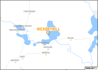 map of Hickory Hill