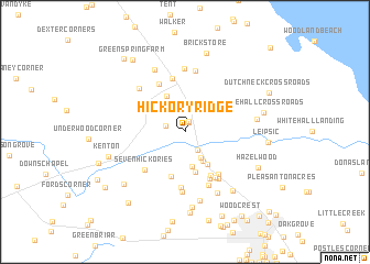 map of Hickory Ridge