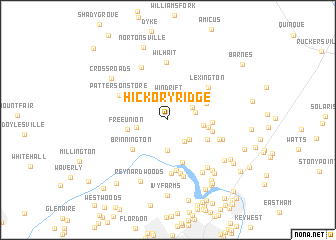 map of Hickory Ridge