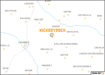 map of Hickory Rock