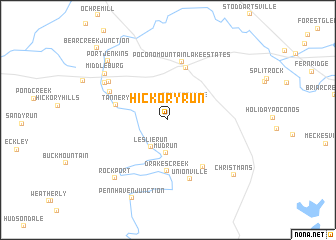 map of Hickory Run