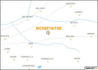 map of Hickory Withe