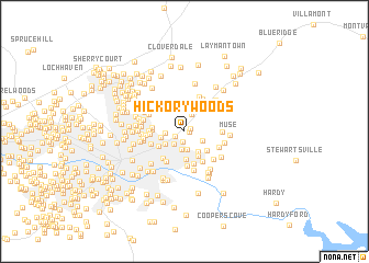 map of Hickory Woods