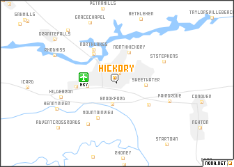 map of Hickory