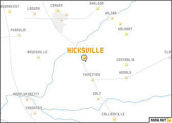 map of Hicksville