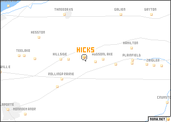 map of Hicks