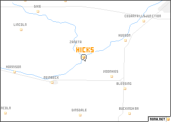 map of Hicks