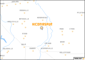 map of Hicoria Spur