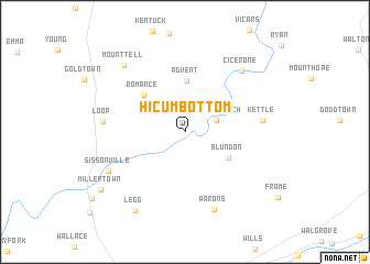 map of Hicumbottom