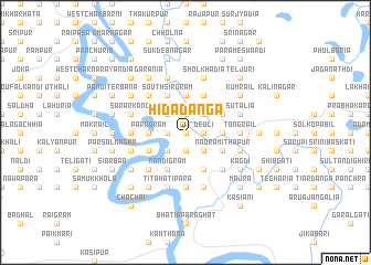 map of Hidādānga