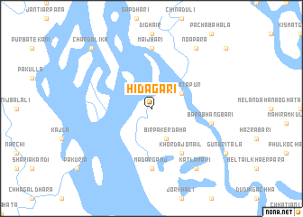 map of Hidāgāri