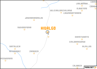 map of Hidalgo