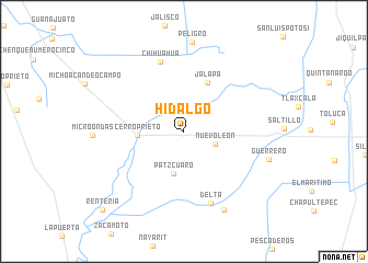 map of Hidalgo