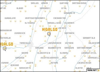 map of Hidalgo