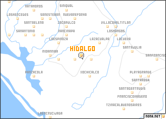 map of Hidalgo