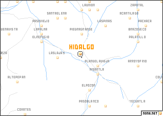 map of Hidalgo