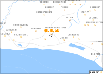 map of Hidalgo