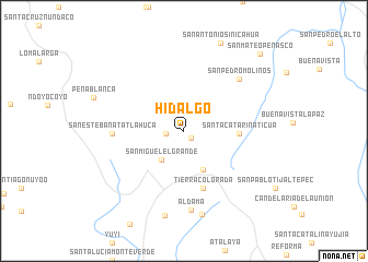 map of Hidalgo