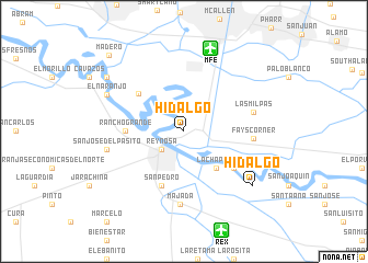 map of Hidalgo