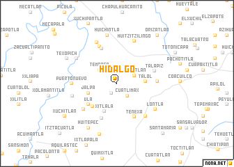 map of Hidalgo