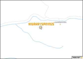 map of Hidaway Springs