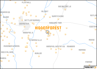 map of Hidden Forest