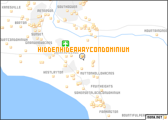 map of Hidden Hideaway Condominium
