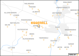 map of Hidden Hill