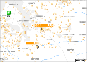 map of Hidden Hollow