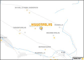 map of Hidden Palms