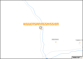 map of Hidden Springs Mission
