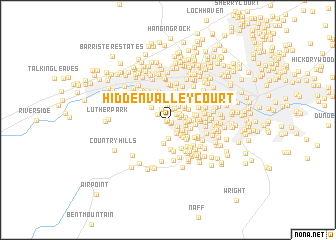 map of Hidden Valley Court