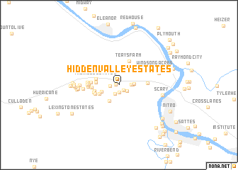 map of Hidden Valley Estates