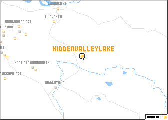 map of Hidden Valley Lake
