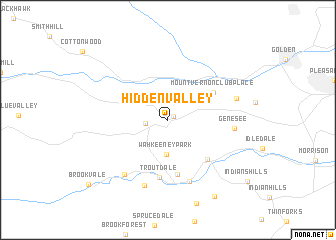 map of Hidden Valley