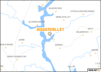 map of Hidden Valley