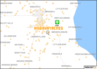 map of Hideaway Acres