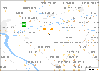 map of Hideghét