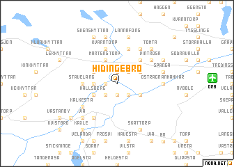 map of Hidingebro