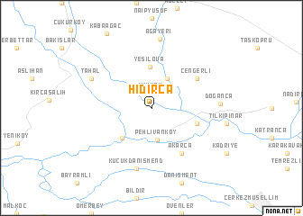 map of Hıdırca