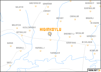 map of Hıdırköylü
