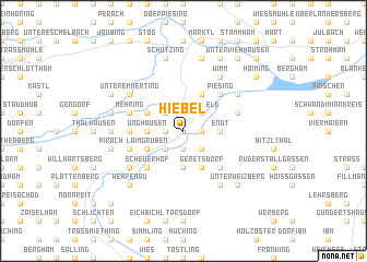 map of Hiebel