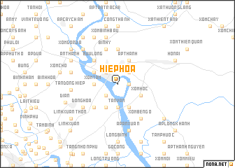 map of Hiệp Hòa