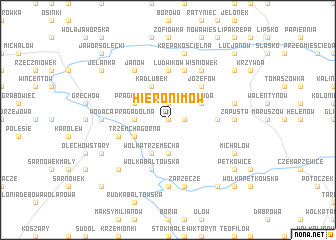 map of Hieronimów