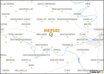 map of Hiersac