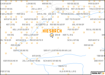 map of Hiesbach