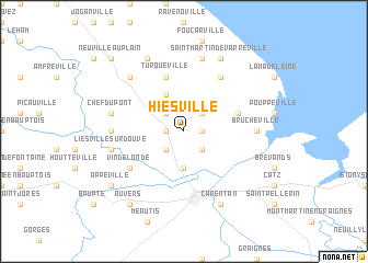 map of Hiesville